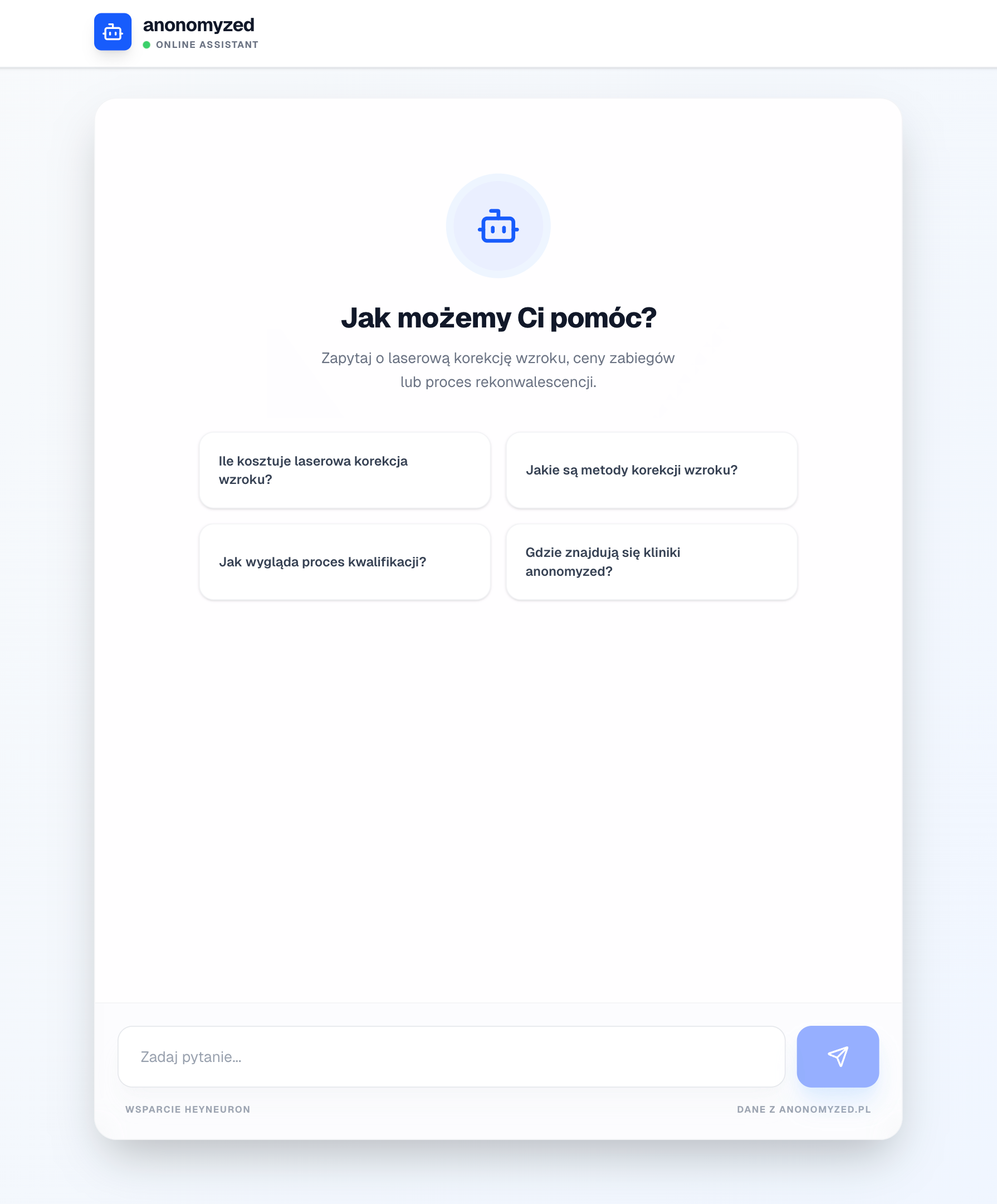 Chatbot RAG - widget